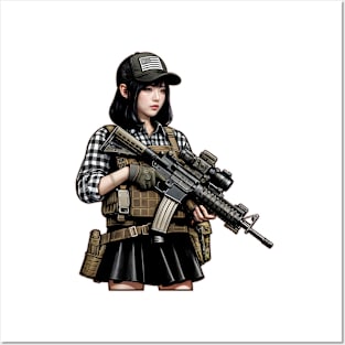 Tactical Girl Posters and Art